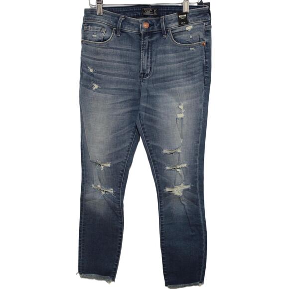 Abercrombie & Fitch Denim - NWT Abercrombie & Fitch Mid Rise Super Skinny Ankle Jeans Blue Denim Size 28 6 R